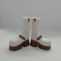 MGA Bratz Doll White & Brown Boots, Replacement Pair of Shoes