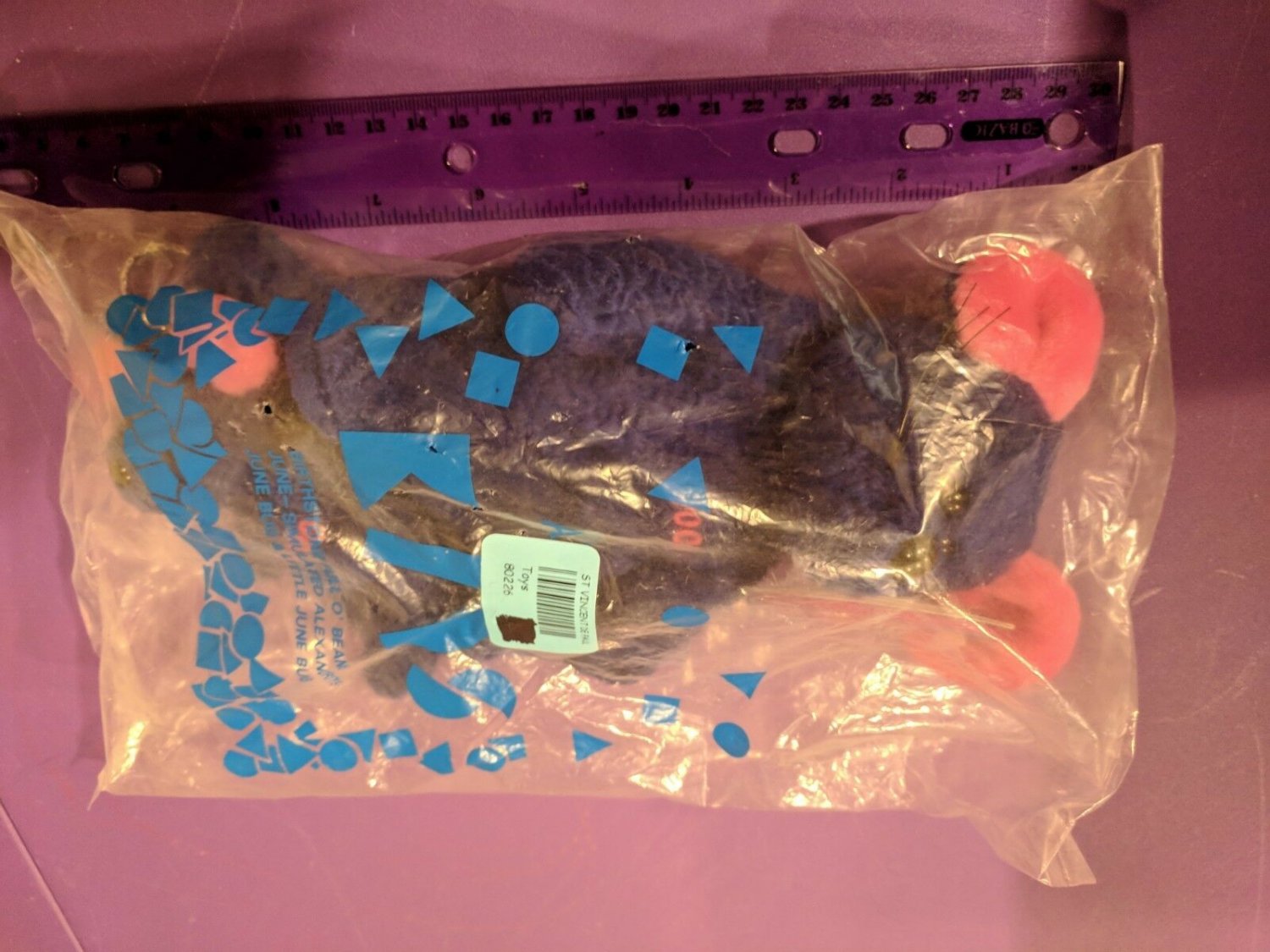 Avon Kids Full O'Beans Beanbag 2000 Millennium Cheesecake Mouse & Mini MISPRINT