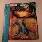 The Legend of Dragon Blue 2-tone Fire Breathing Dragon 4"x3" Plastic Toy
