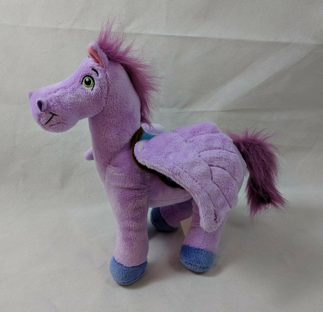Disney Sofia the First MINIMUS Purple PEGASUS Pony Plush JAKKS Pacific 9"
