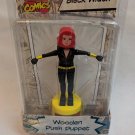 Marvel Comics Avengers Black Widow Wooden Push Puppet MOC Entertainment Earth