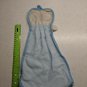 Blue & White Kitty Cat Hand Dish Towel or Lovey Blanket Super Soft 16.5" Long