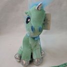 IDEAL TOYS DIRECT Green Blue Silver Unicorn Pony Plush Stuffed Animal Toy 7"