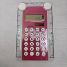 Ativa Expandable Ruler (up to 12") Pocket Calculator Pink Pre-owned