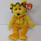 Ty Store Exclusive Beanie Baby VICTORY Gold-Yellow, Laurel Crown w/ Tags