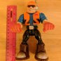 Fisher Price Rescue Heroes Construction Worker Action Figure Blue Shirt Orange