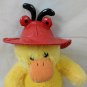 Mary Meyer Plush Duck Silly Slickers Lady Bug Hat, missing coat & boots