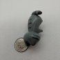 Plastic Cat Kitten Figurine Doll Pet 1.5" Long Gray & Brown Striped Standing
