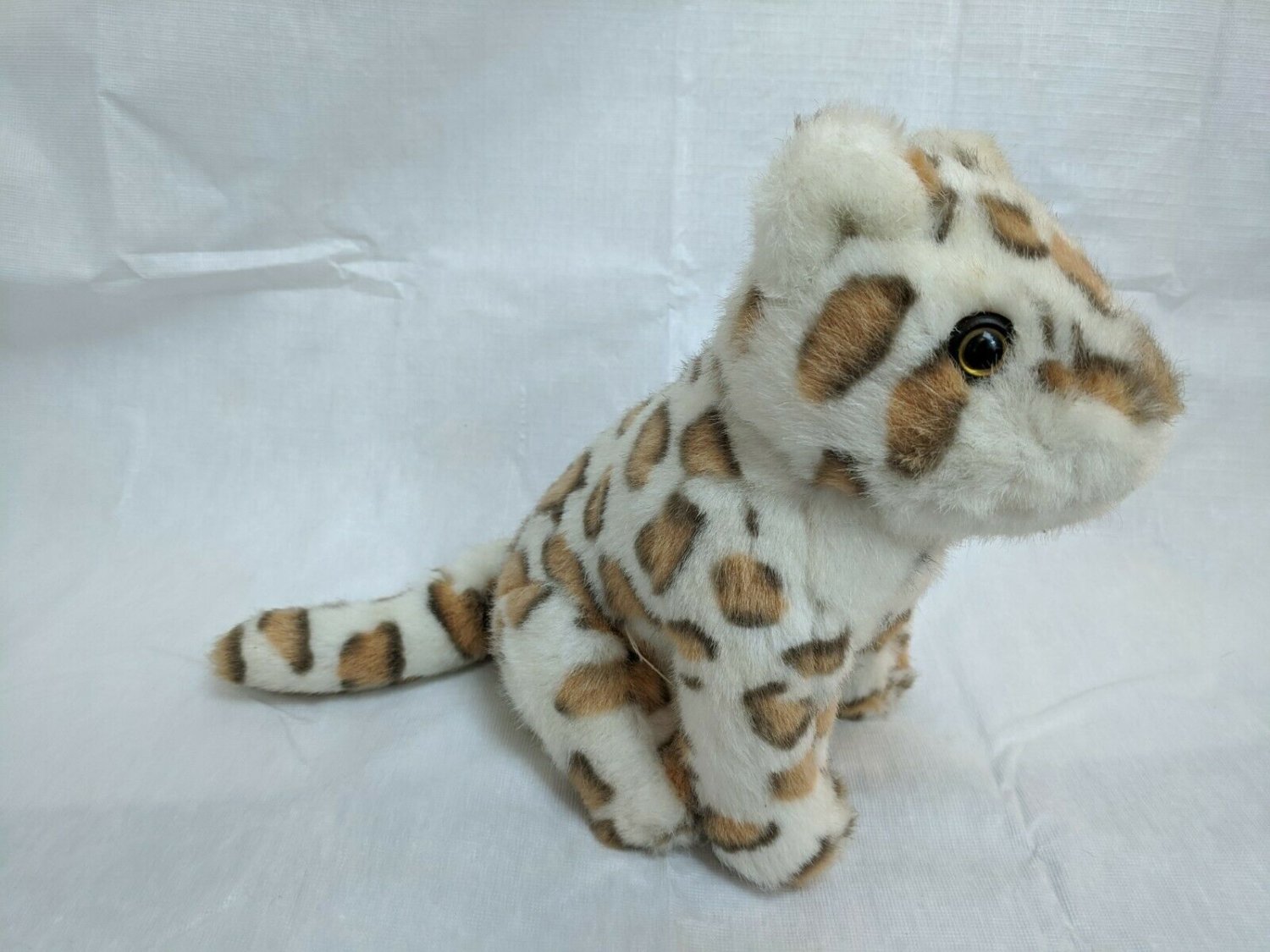 Nanco Leopard Jaguar Cat Plush 8.5" Tall Stuffed Animal Toy