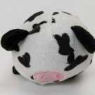 Black/White Tube Cow Oriental Trading Co 4.5" Long Plush Stuffed Animal