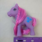 Purple & Pink Pony Horse, 4.5" Tall Fakie MLP w/ Blue Hearts Symbol