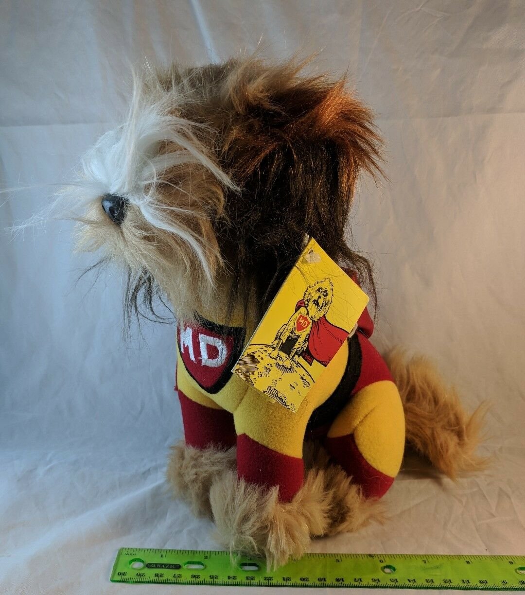 Dakin Mighty Dog Plush 10" Sitting Carnation Milk Promo 1986 Vintage Korea