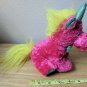 Sugar Loaf Bean Bag Pink Unicorn w/ Yellow Hair Plush Toy w/ Tag