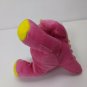 Dinosaur Dragon Plush Toy Stuffed Animal Pink & Yellow, Horns, Spine 6" tall