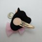 Glitter Felt Unicorn Pony Snap Hair Clip Pink/White/Gold, Mesh Bow