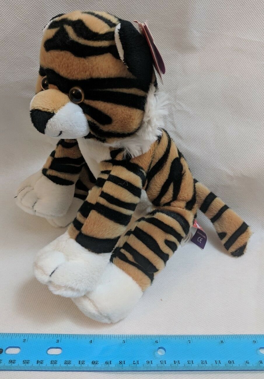 First & Main THEODORE Tiger Cat Plush Stuffed Toy w/ Ear Tag V3704
