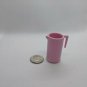 Dollhouse Kitchen Food Play Accessory Pink Plastic Pitcher 1.5" Tall