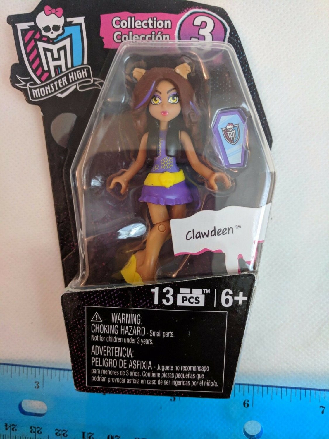 Monster High Mega Bloks Construx CLAWDEEN Werewolf Mini Figure Collection 3 MOC