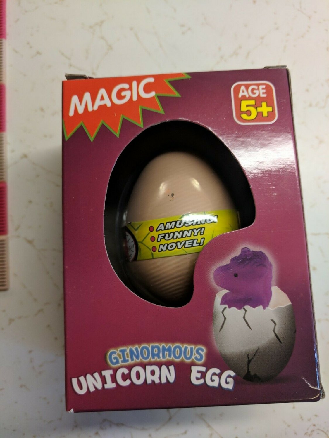 Unicorn Egg Pet, grows in water & hatches after 72 hours, Easter Basket filler