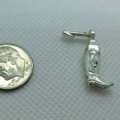 Barbie Doll Fashion Accessory Jewelry ONE 1 Western Stampin' Silver Boot Earring