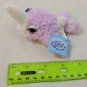 Applause Narwhal Mini Plush Keychain 3" Shaggy Pastel Purple Very Soft! NWT
