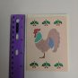 Current Inc Blank Mini Gift Note Card Rooster Country Animals Series