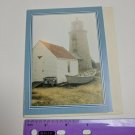 Monhegan Island Lighthouse Maine, Allan Wood Photo VTG Note Card Unused