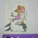 Current Inc Birthday Quips Card Mouse, Fine Wine, Cigarette, Cricket Waiter