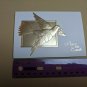 Christmas Mini Card Gold Foil Dove Peace Paper Magic Group Signature Collection