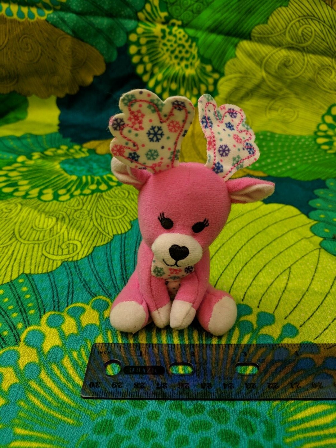 Build-A-Bear Workshop Pink Blizzard Reindeer McDonald's Happy Meal Mini Plush
