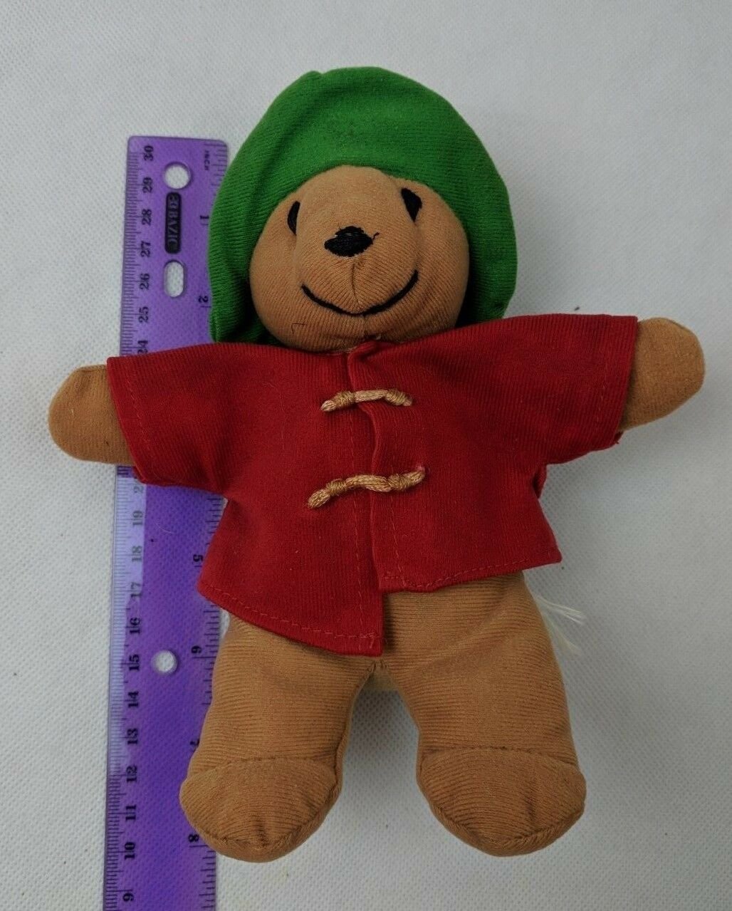 Paddington Bear Red Coat Green Hat 7" Plush Stuffed Animal No Tags