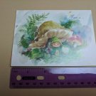 VTG 1970's A Sunshine Card Love is... Elf & Frog under Mushrooms CUTE!