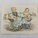 Red Farm Studio Note Card w/ Dutch Girls Blank Inside Recipes on back