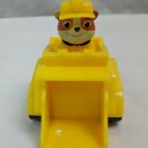 Paw Patrol Nickelodeon Spin Master Rubble in Bulldozer Vehicle Car Toy 4" Long