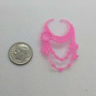 Fashion Doll Accessory Plastic Necklace Pink Multi-strand Layers