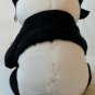 Logo Bear 1985 Black/White Panda Bear Plush Stuffed Animal w/ Teddy, Hat