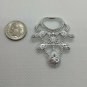 Fashion Doll Accessory Plastic Silver Chandelier Necklace