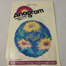 Anagram 18" Balloon Get Well Sunflowers Vintage 1997 New, Unfilled