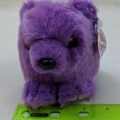 Puffkins Violet the Purple Teddy Bear Plush Stuffed Swibco VTG Toy w/ Tag