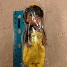 Black AA 4" Girl Doll, Yellow Princess Dress w/ Shoes New