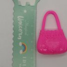 12" Fashion Doll Accessory Pink Purse Bag w/ Heart Shape Accent