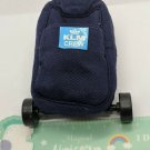 11.5" Fashion Doll Accessory Fabric KLM Air Crew Rolling  Suitcase Barbie Size