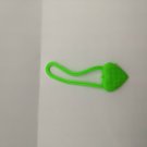 12" Fashion Doll Accessory Green Heart-shape Purse Bag, Molded Plastic Strap