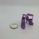 12" Curve Foot Fashion Doll Lavender High Heel Ankle Strap Shoe Pair