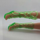 12" Curve Foot Fashion Doll Clear Green Fairy Boot Sandal Shoe Boot Pair