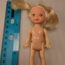 Little Girl Toddler Doll 4" Blond Hair, Blue Eyes, Nude 4 Play/OOAK