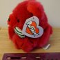 JANGLES THE RED CHRISTMAS BEAR Plush Puffkins Original Swibco w/ creased tag