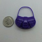 Fashion Doll Purple Plastic Purse Handbag Accessory "B" Clasp