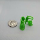 12" Curve Foot Fashion Doll Neon Green High Heel Open Toe Sandal Shoe Pair
