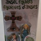 Fairy Garden Mini Resin Angel Figurines 3" Standing 2" Sitting & 2" Cross